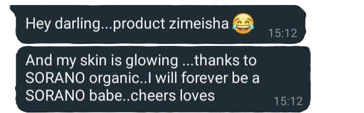 WhatsApp review from happy customer